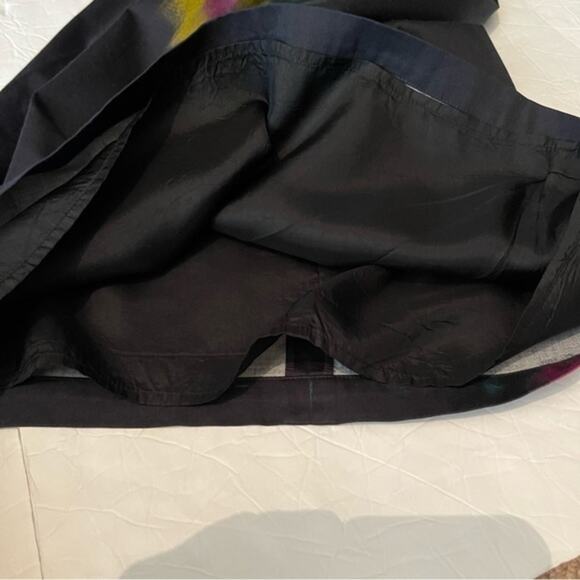 LOFT Black With Watercolor Floral Print Career Office Dress NWOT Size 4 - Picture 8 of 13